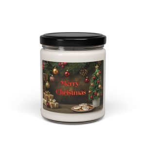 christmas scented soy candle 9oz, holiday candle, christmas tree, cookie, gift